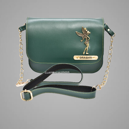 Green Customised Premium Sling Bag