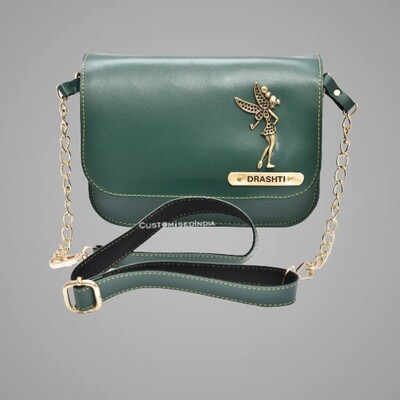 Green Customised Premium Sling Bag