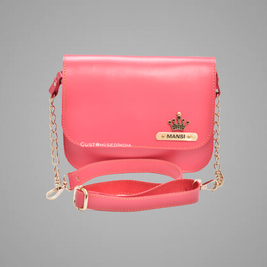 Pink Customised Premium Sling Bag