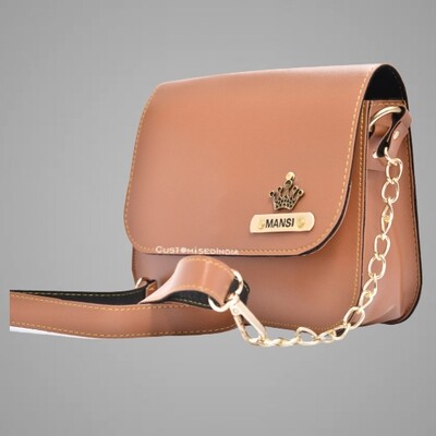 Tan Customised Premium Sling Bag