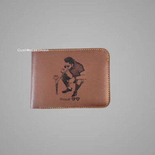 Brown Sketch Leather Wallet