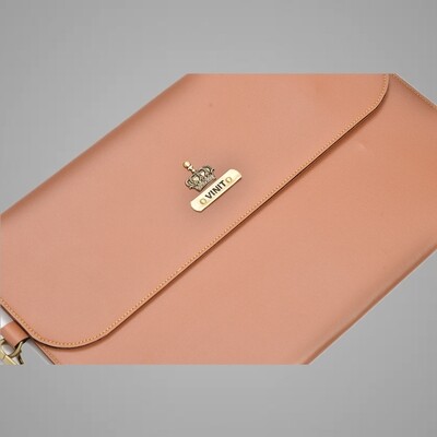 Tan Personalised Laptop Bag