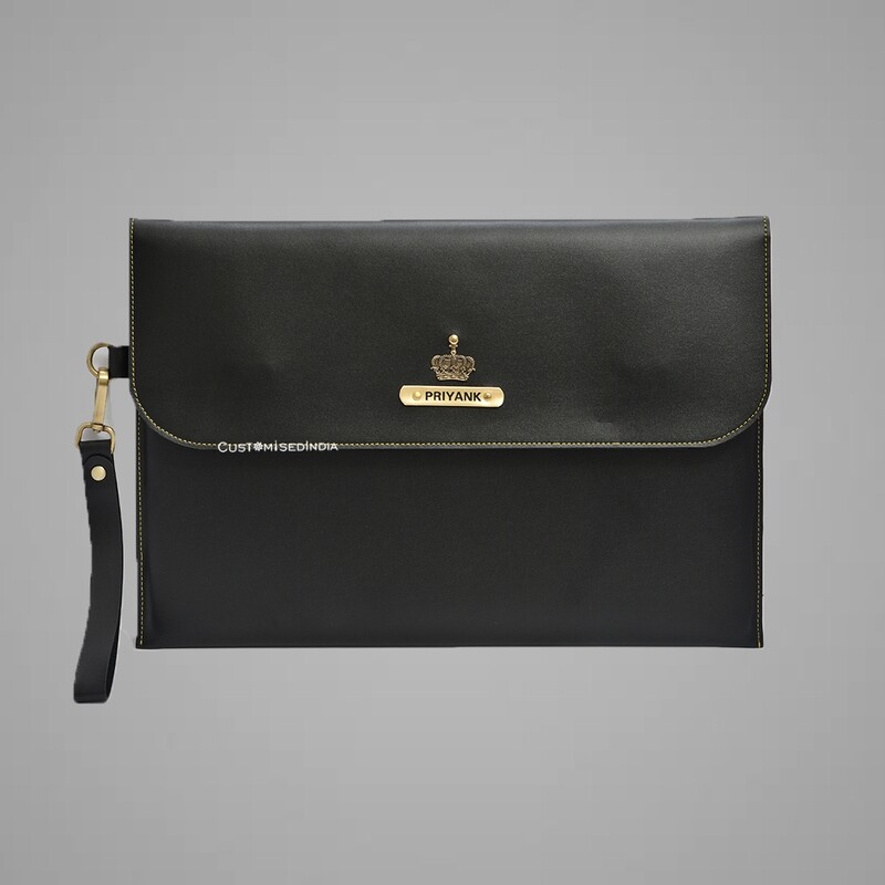 Black Personalised Laptop Bag