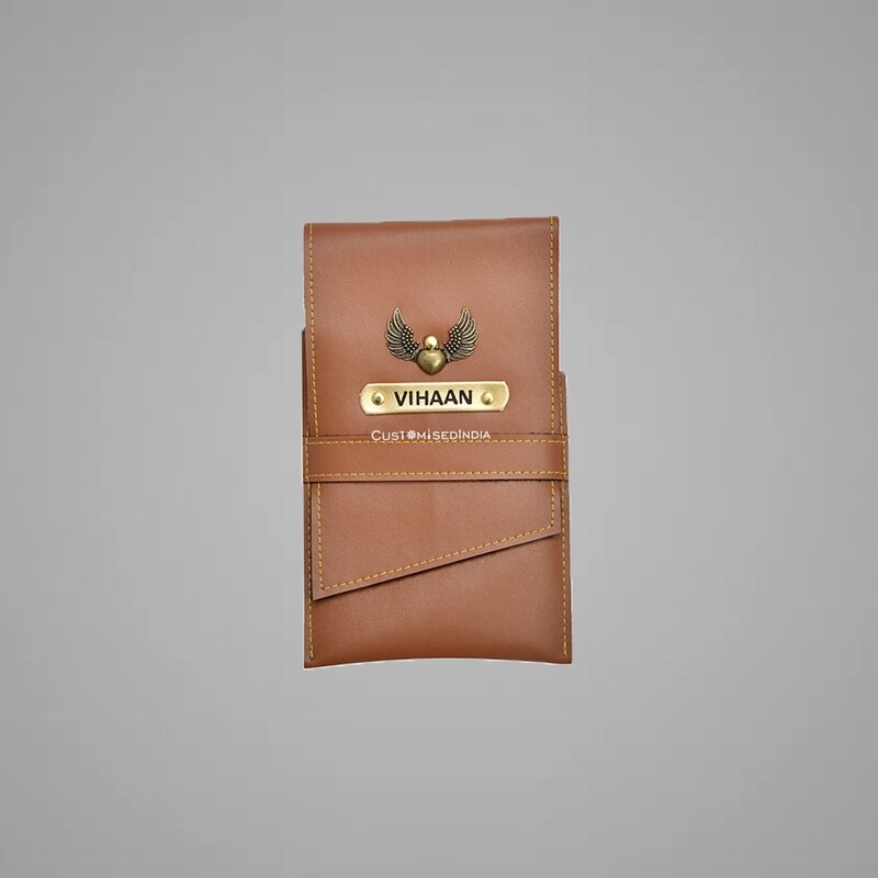 Tan Customised Stationary case