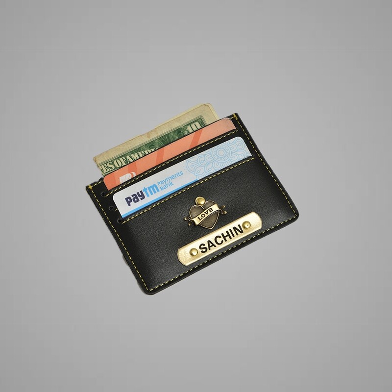 Black Customised Card holder