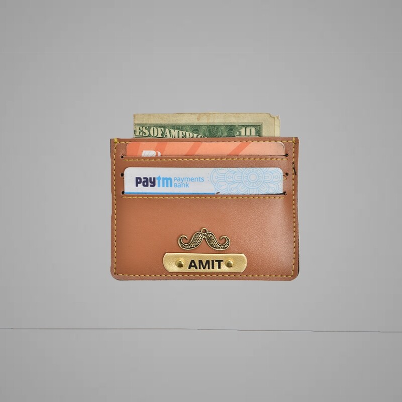 Tan Customised Card holder