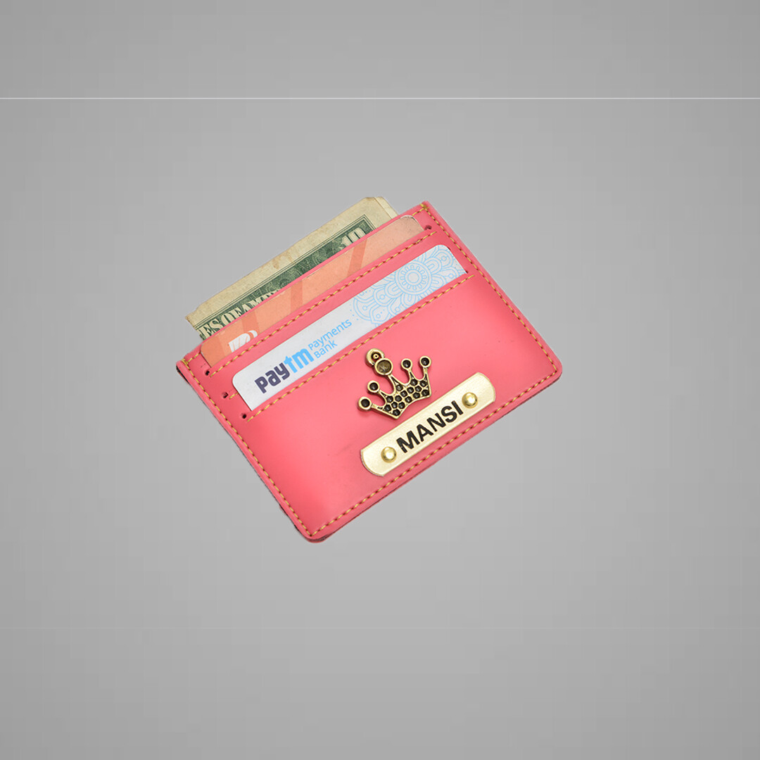 Pink Customised Card holder