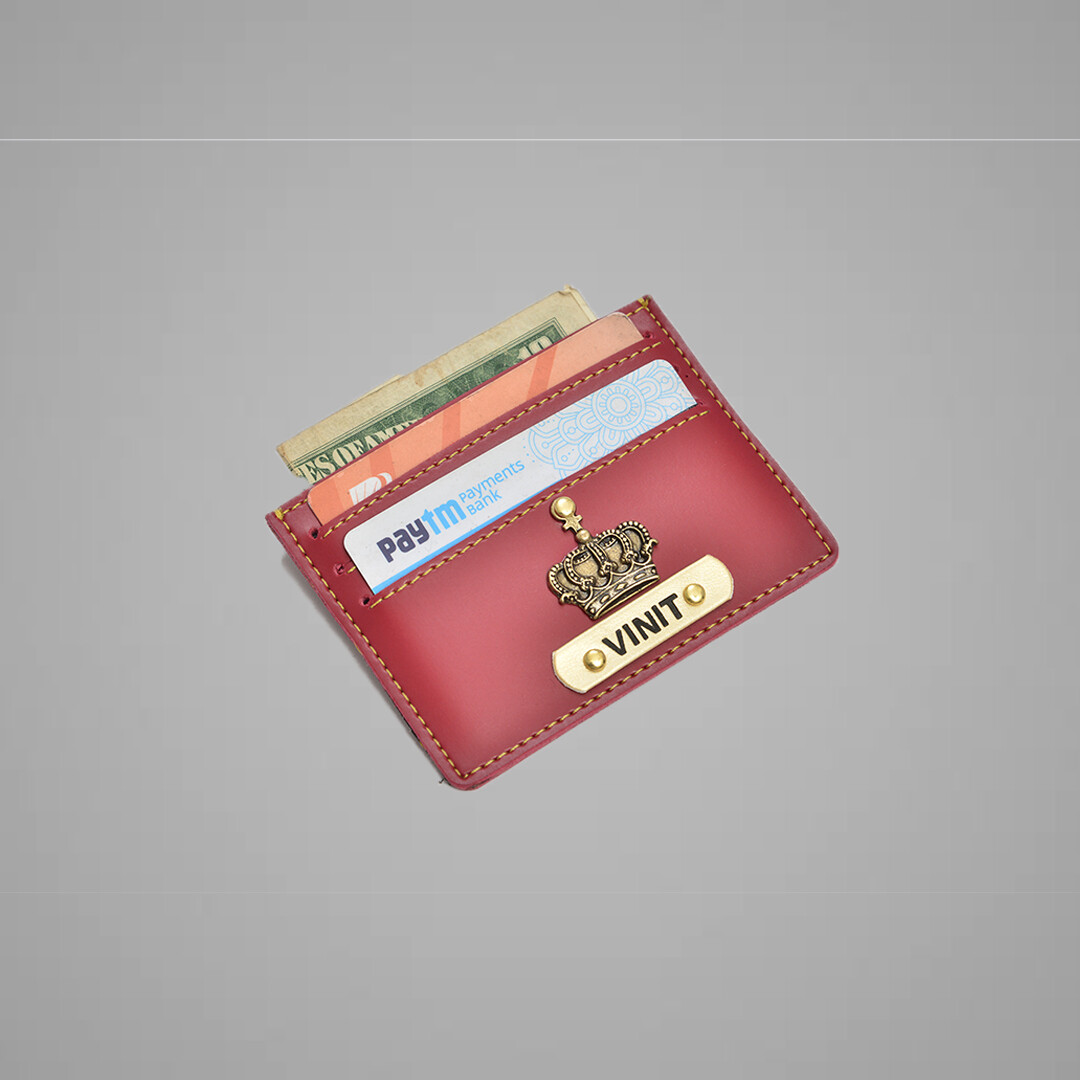 Red Customised Card holder