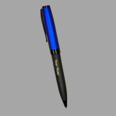 Customised Blue Metal Pen