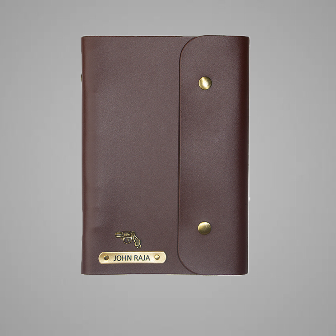 Brown Customised Leather Diary (A5)