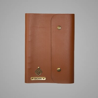 Tan Customised Leather Diary (A5)
