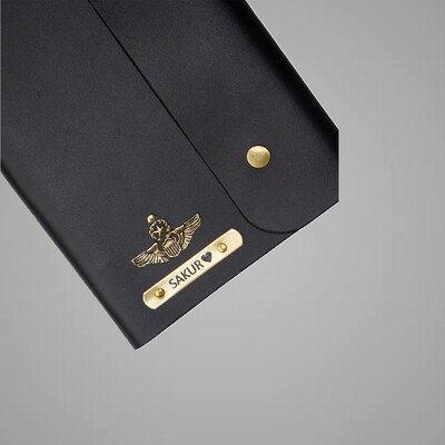 Black Customised Leather Diary (A5)