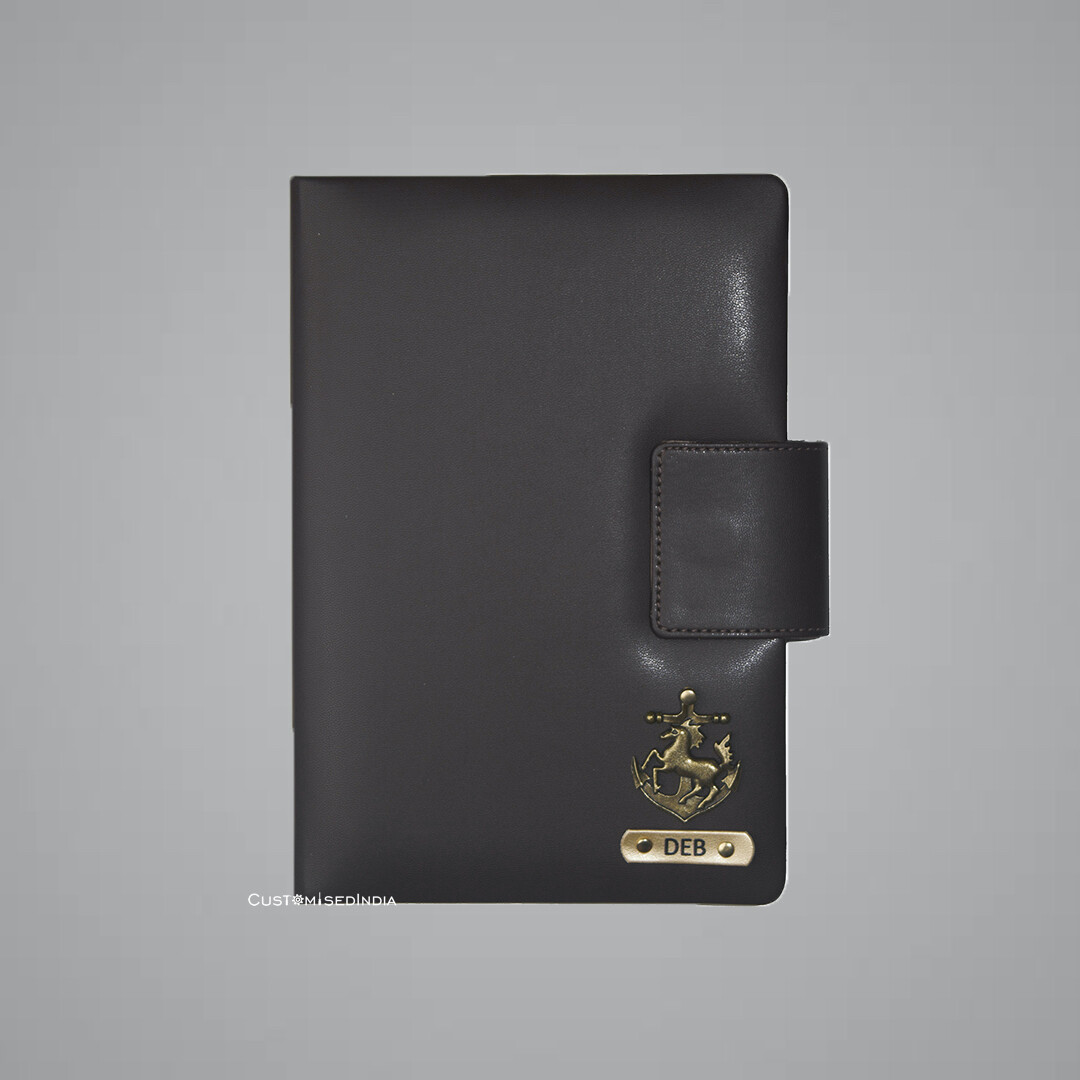 Brown Magnetic Leather Diary
