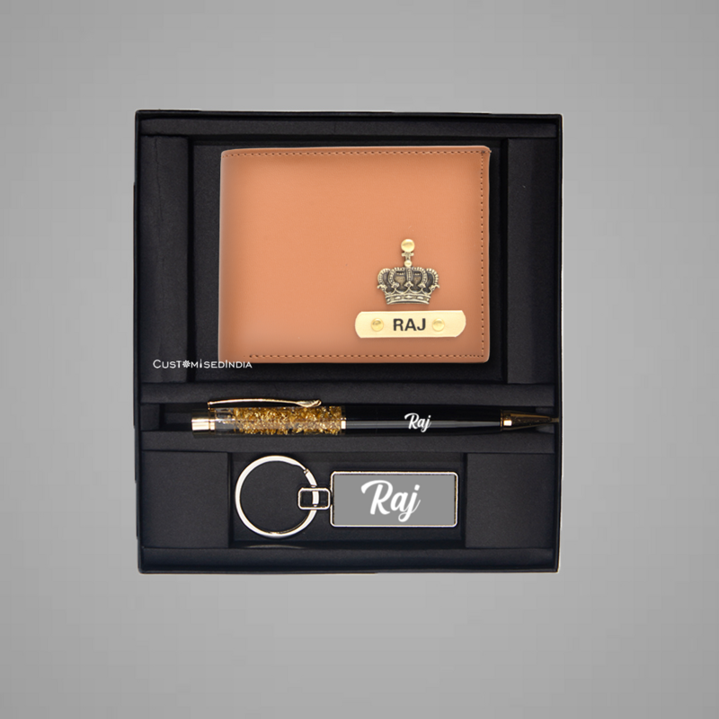 Tan-Mint Green Dual Colour Wallet Combo