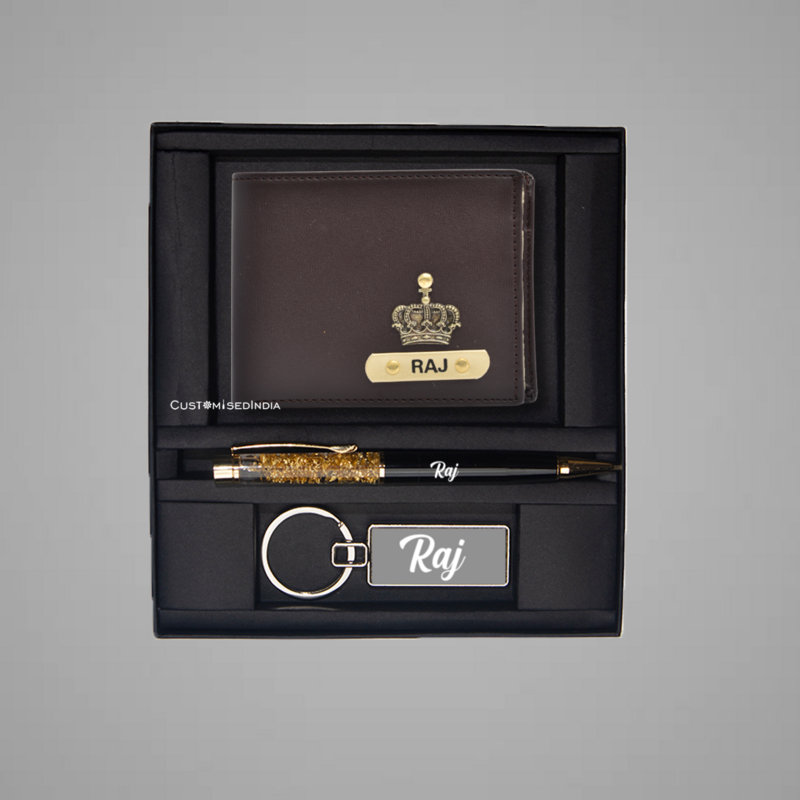Brown-Creme Dual Colour Wallet Combo