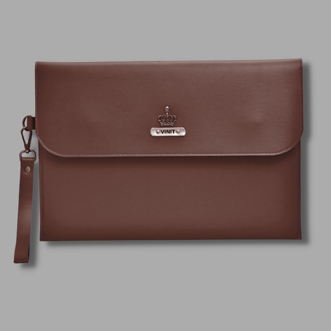 Brown Personalised Laptop Bag