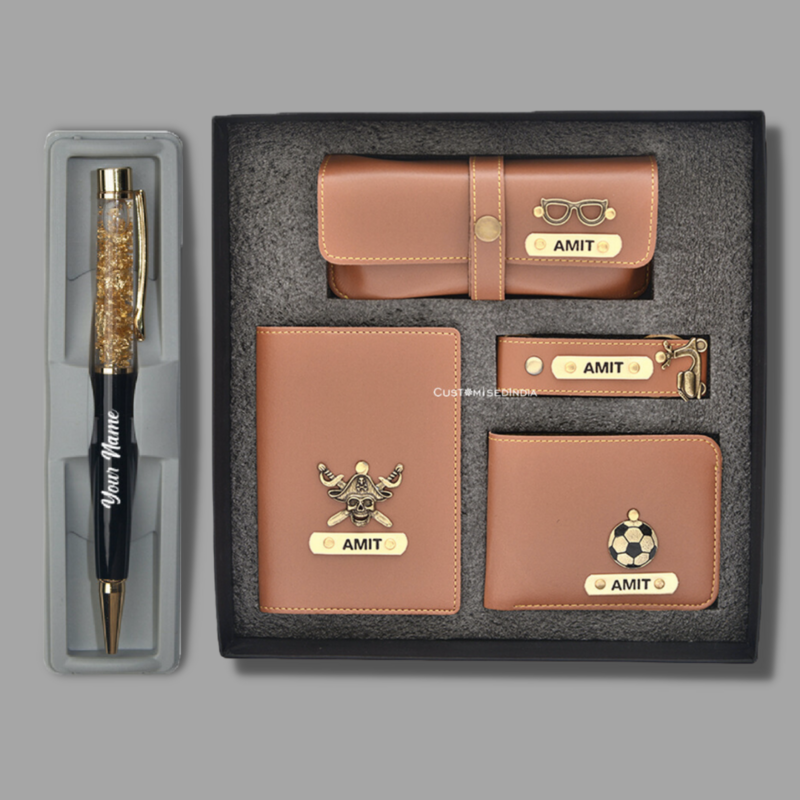 Tan Men&#39;s 4pc Combo + Pen
