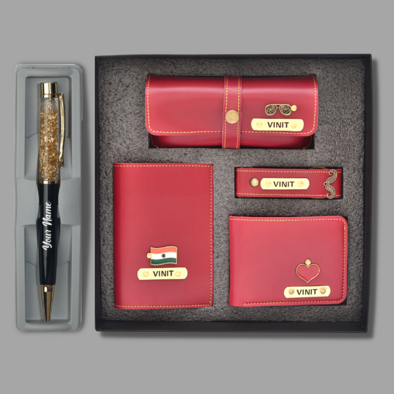 Red Men&#39;s 4pc Combo + Pen