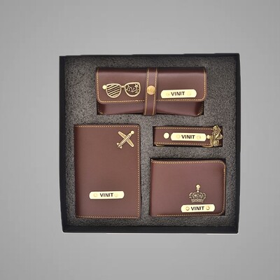 Brown Men's 4pc Combo + Pen