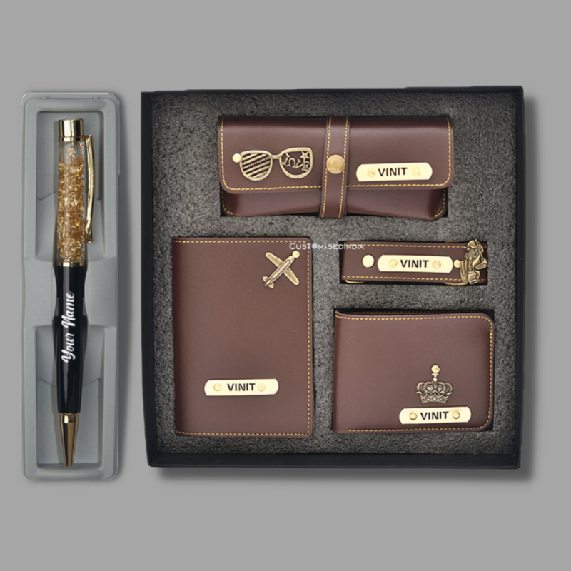 Brown Men&#39;s 4pc Combo + Pen