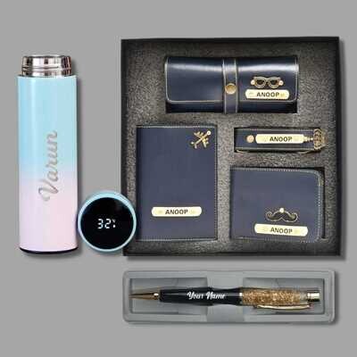 Blue Men's 4pc Combo + Pen + Temp. Bottle