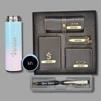 Grey Men's 4pc Combo + Pen + Temp. Bottle