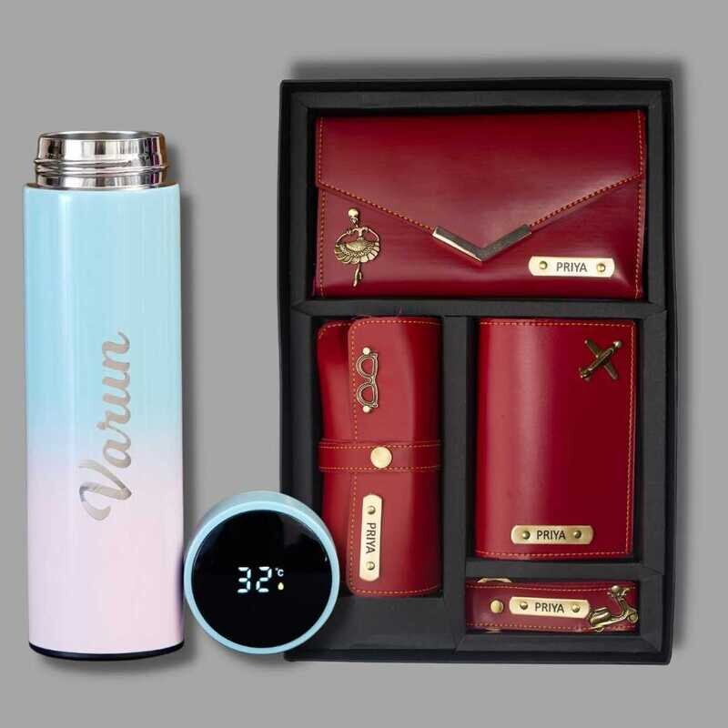 Red Women&#39;s 4pc Combo + Temp. Bottle