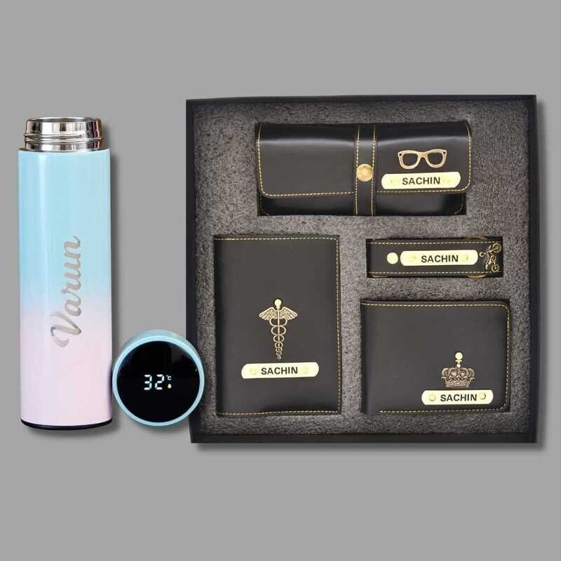 Black Men&#39;s 4pc Combo + Temperature Bottle