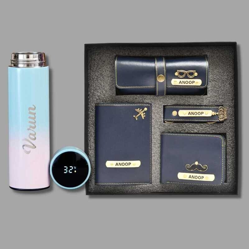 Blue Men's 4pc Combo + Temperature Bottle