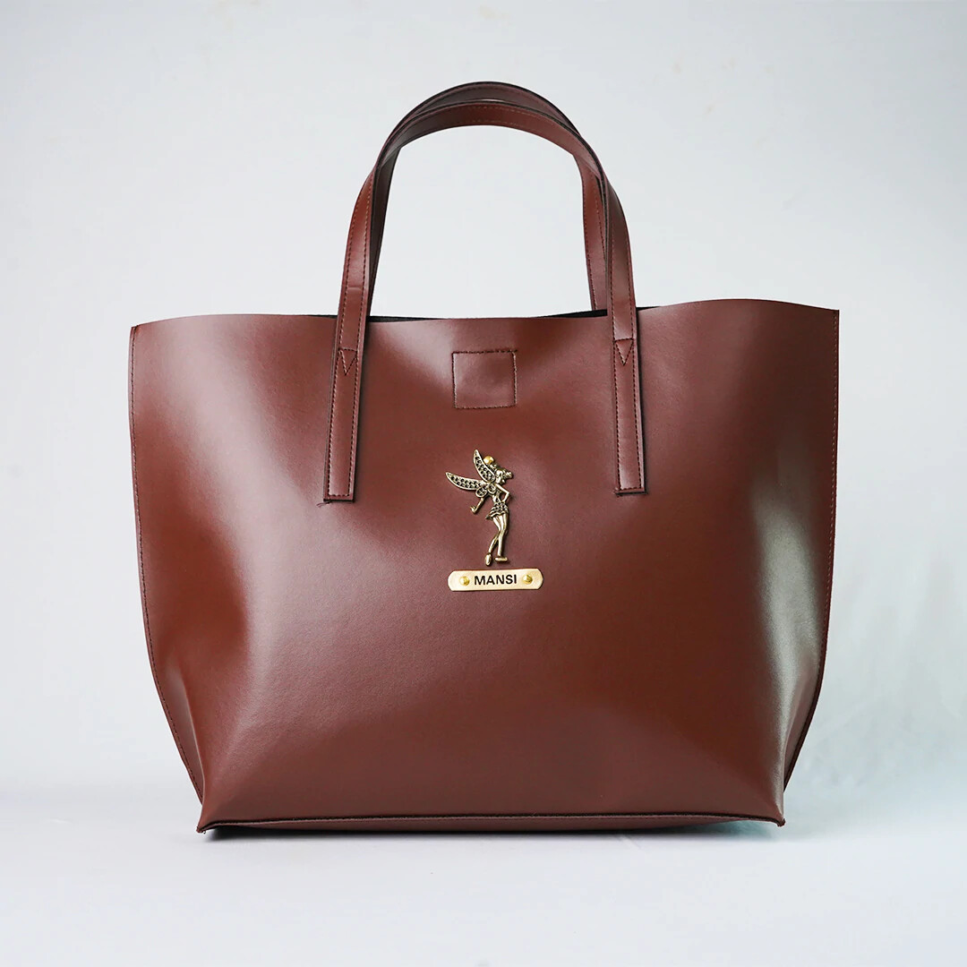 Customised Brown Tote Bag