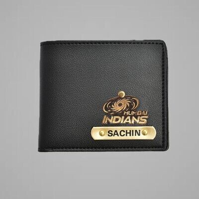 Mumbai Indians Customised Leather Wallet