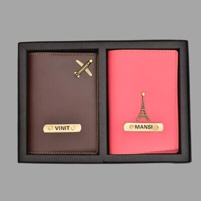 Customised Couple Passport Covers Combo