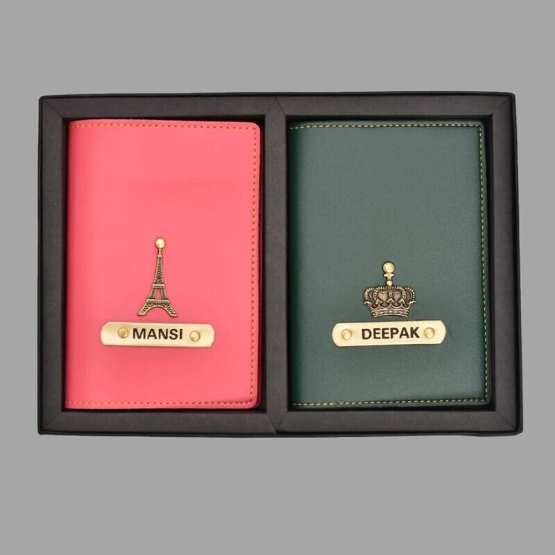Customised Couple Passport Covers Combo