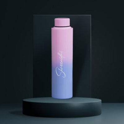 Personalised Pink- Blue Bottle 1 Litre