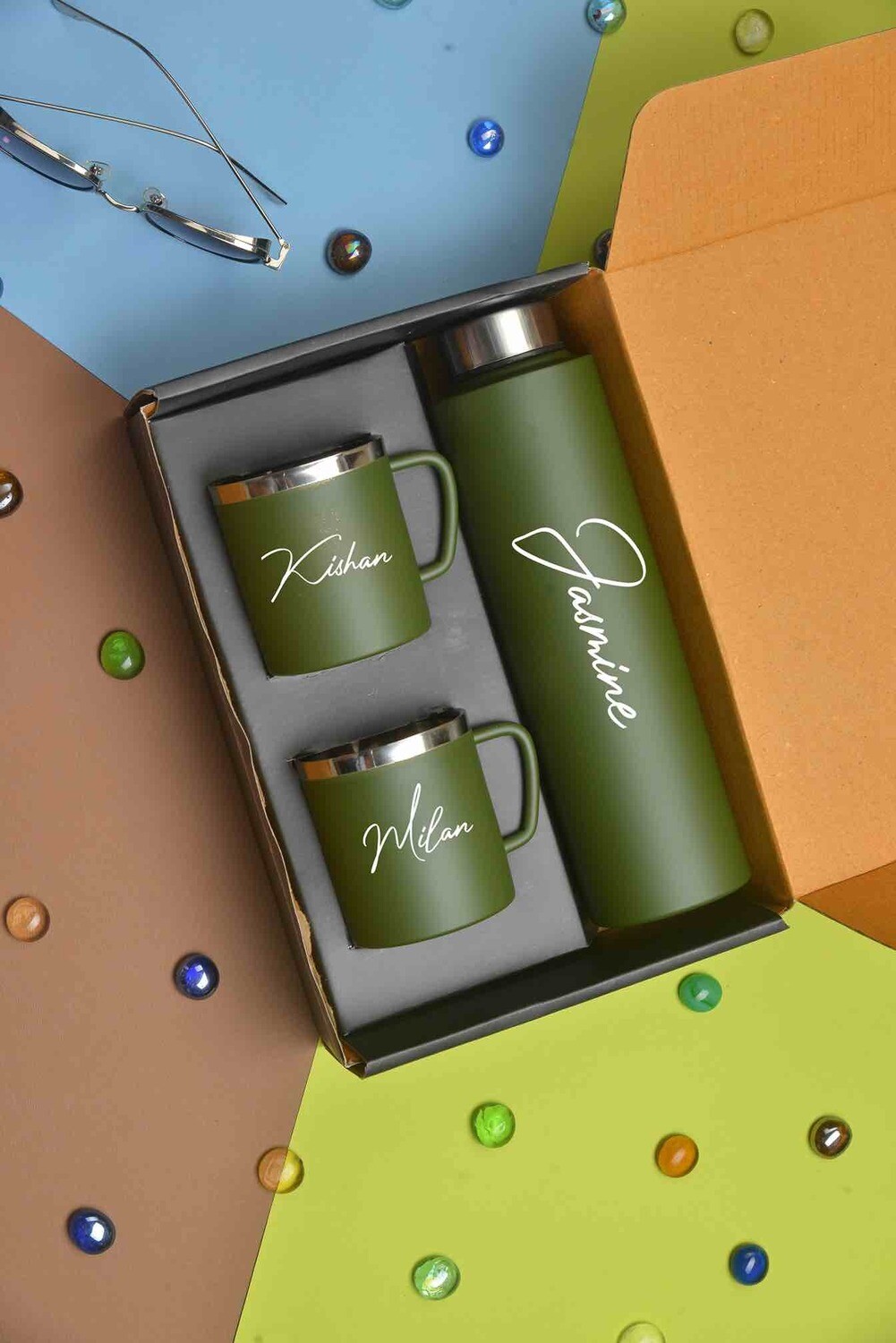 Olive Green Drinkware Combo