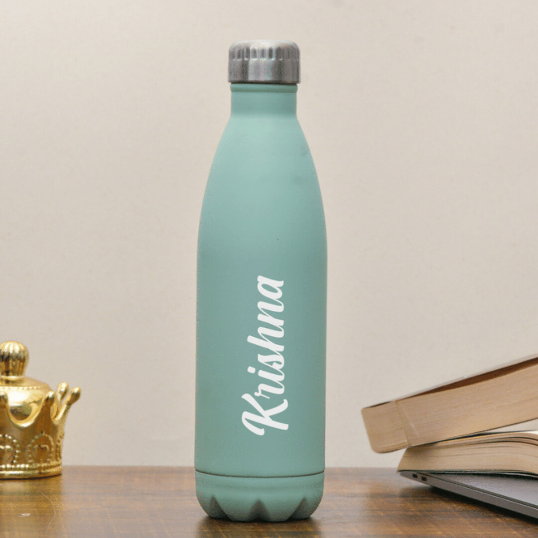 Customised Mint Green ThermoSteel Bottle