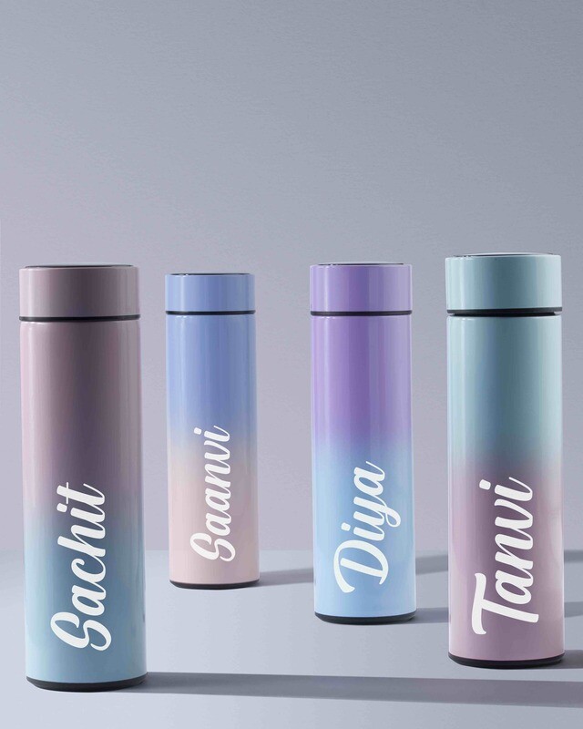 Pastel Colour Smart Temperature Insulated Bottle