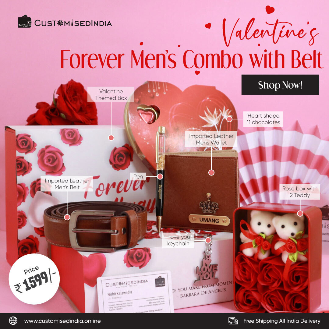 Valentine’s Forever Men’s Combo with Belt