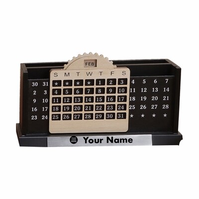 Customised Desk Organiser With Calendar