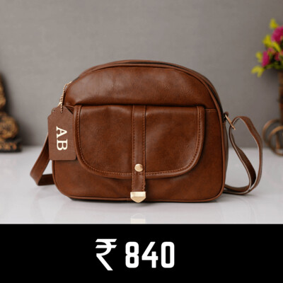 Imported Leather sling bag