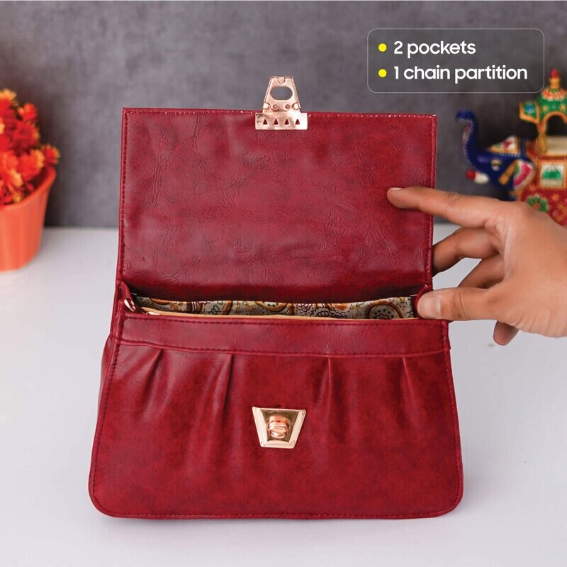 Green Customised Hand Bag (Imported Leather)