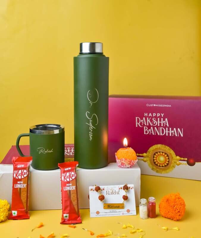 Drinkware Rakhi combo hamper