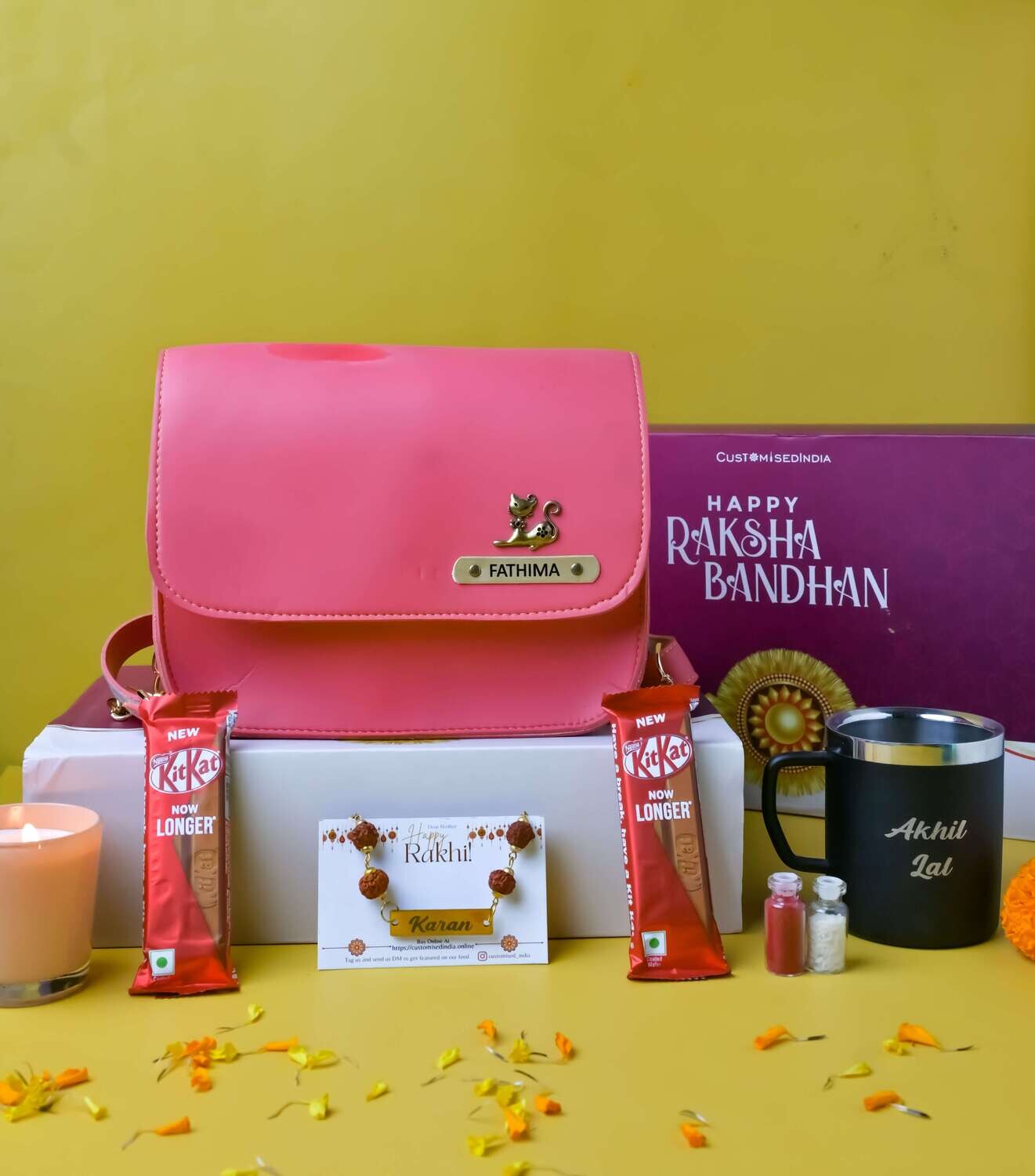 Rakhi combo with Sling Bags