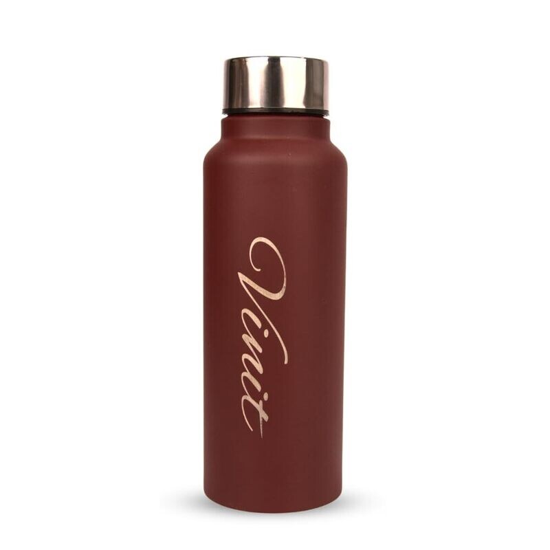 Personalised Tan Brown Bottle