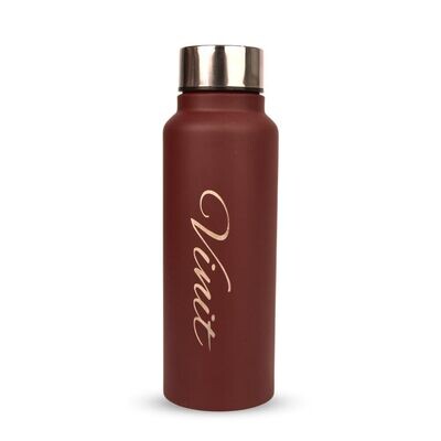 Personalised Tan Brown Bottle