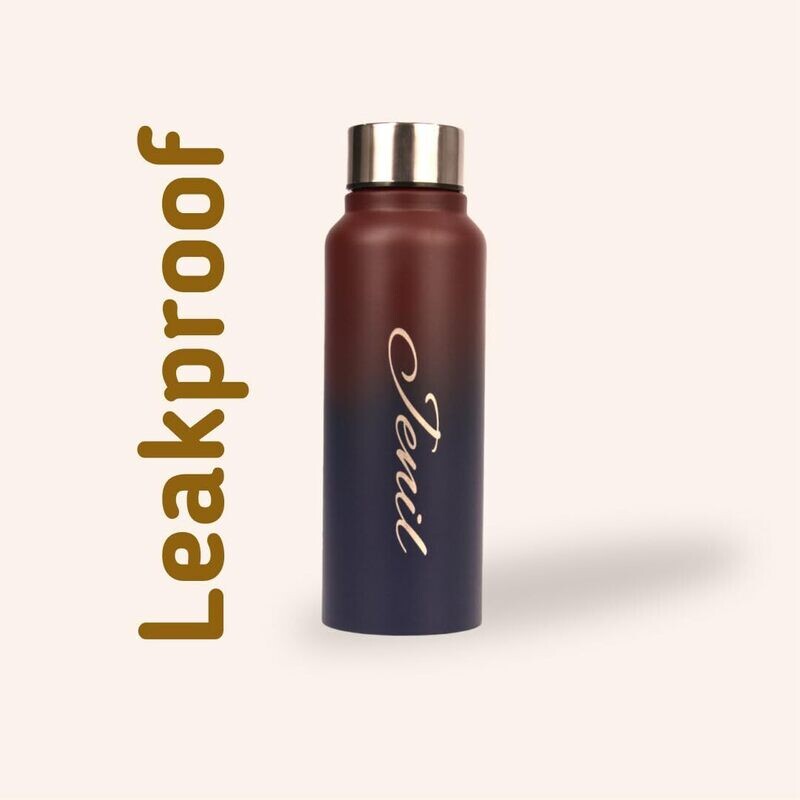 Personalised Brown Ombre Bottle