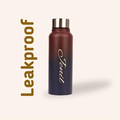 Personalised Brown Ombre Bottle