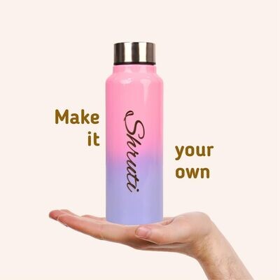 Personalised Pink- Blue Bottle