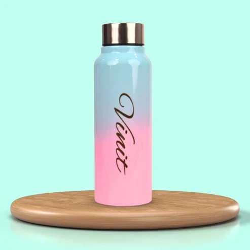 Personalised Green-Pink Bottle