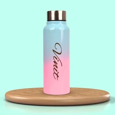 Personalised Green-Pink Bottle